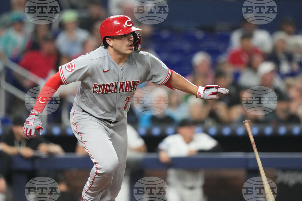 Reds Marlins Baseball