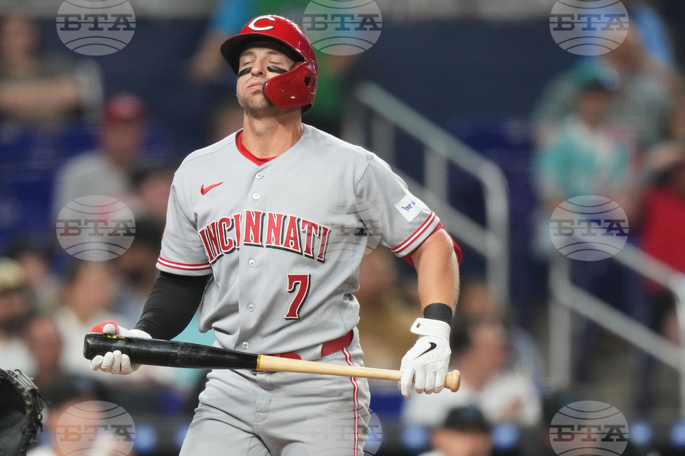 Reds Marlins Baseball