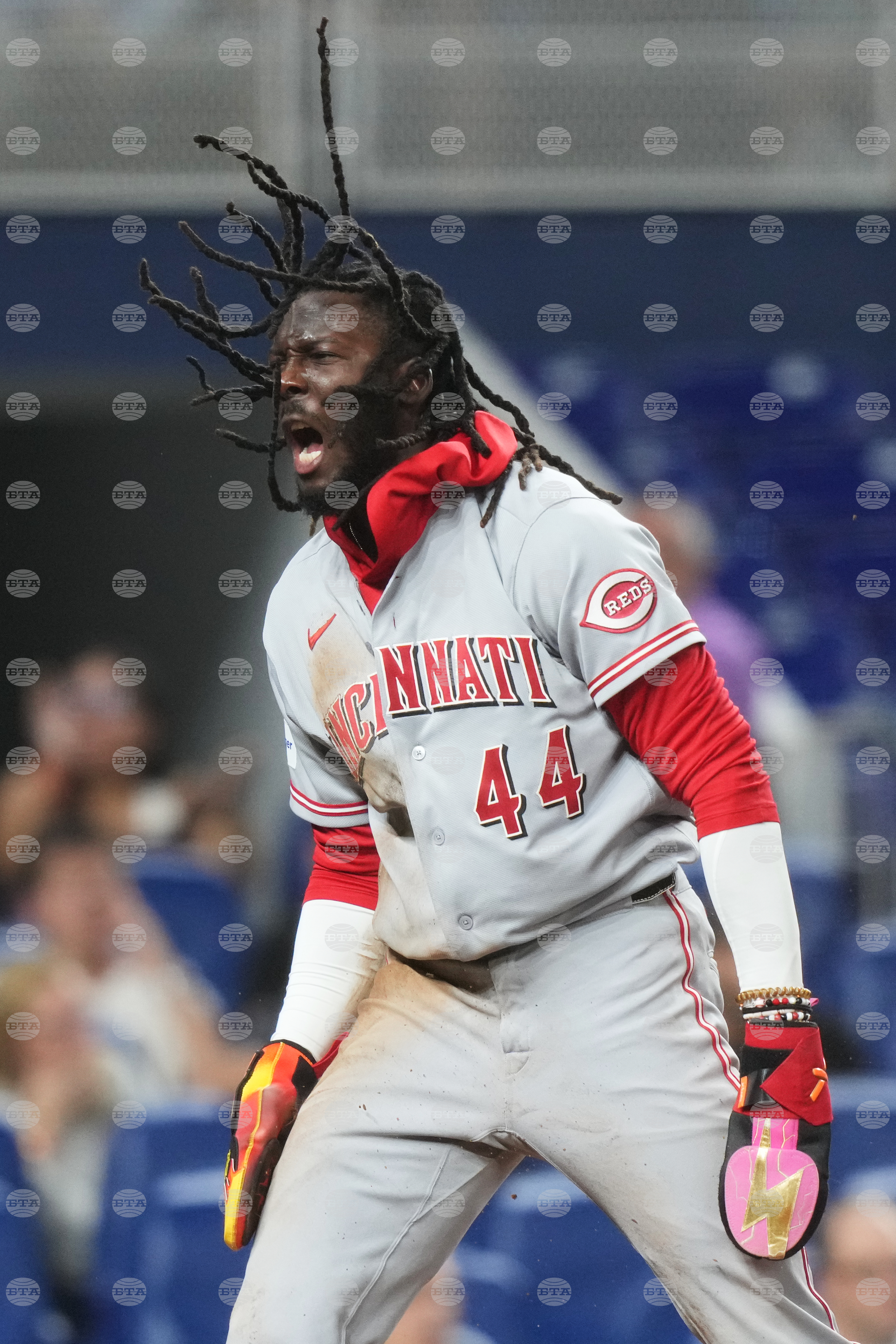 Reds Marlins Baseball