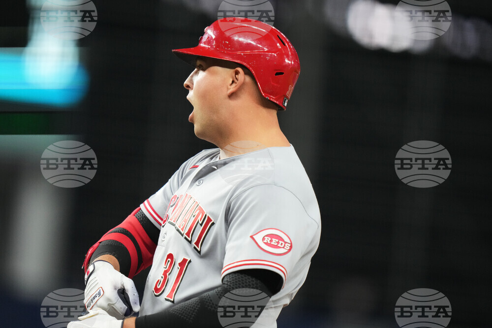 Reds Marlins Baseball