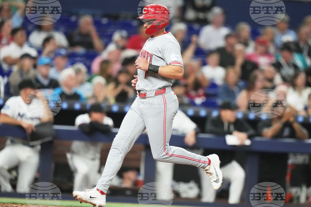 Reds Marlins Baseball