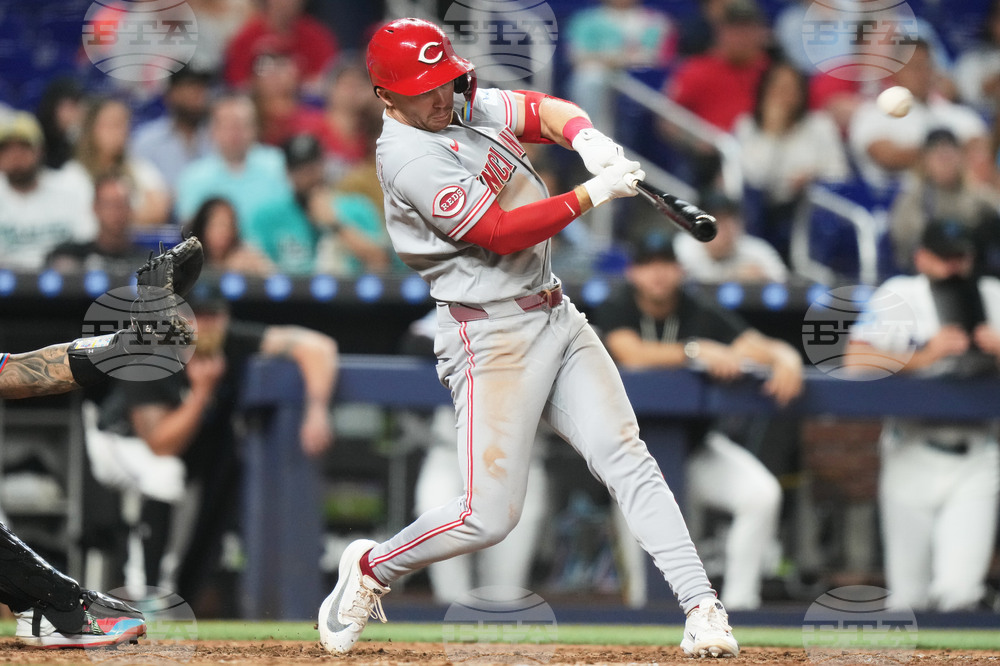 Reds Marlins Baseball