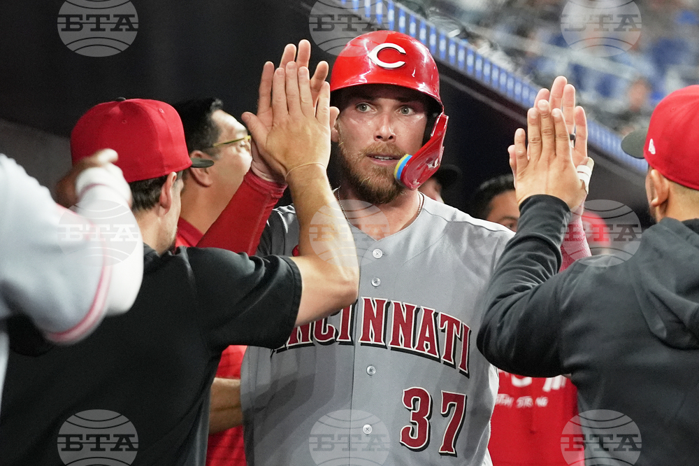 Reds Marlins Baseball