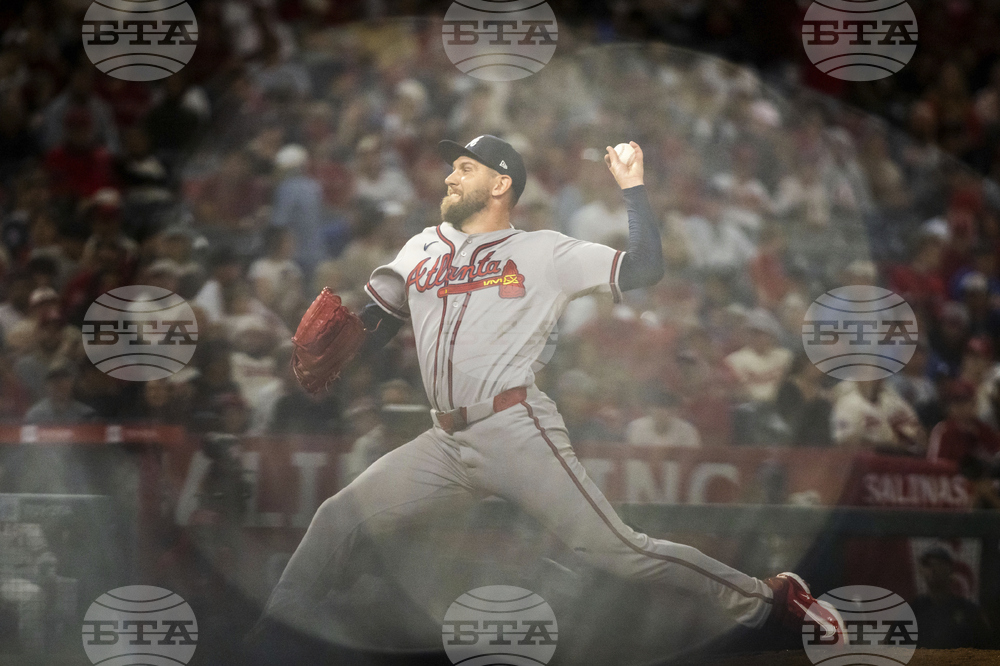 APTOPIX Braves Angels Baseball