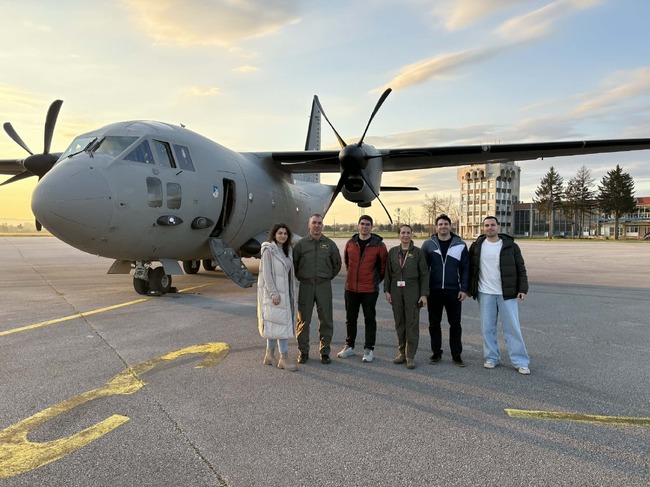 Екипаж от Военновъздушните сили със самолет C-27J „Spartan“ осигури въздушен транспорт за медицински екип от ВМА при възникнала донорска ситуация