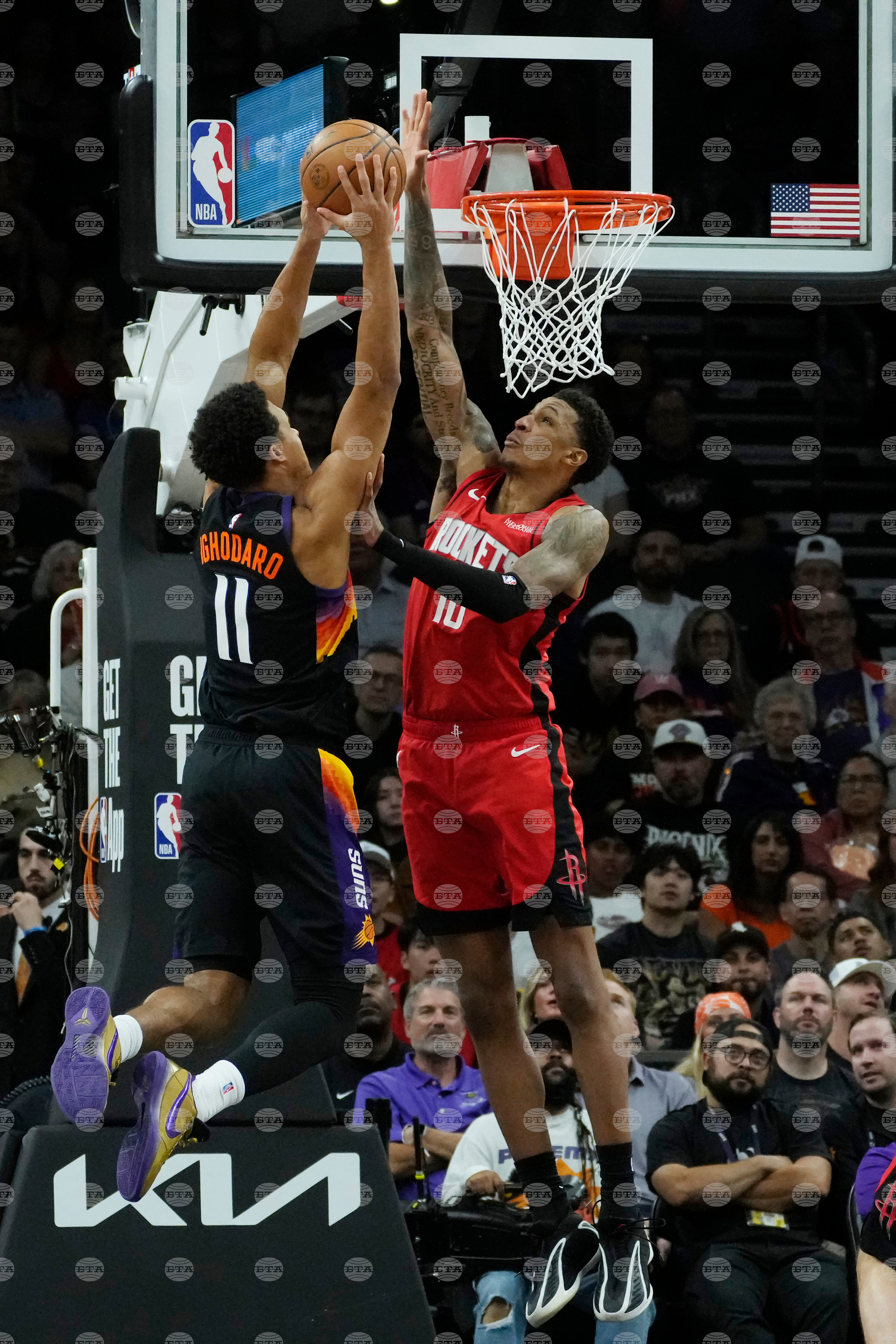 Rockets Suns Basketball