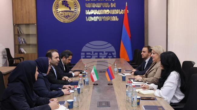 АРМЕНПРЕС: Армения и Иран обсъдиха общи инфраструктурни проекти