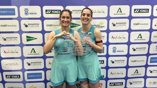 Стефани Стоева и Габриела Стоева се класираха за седми пореден финал на двойки на Европейското първенство по бадминтон в Испания