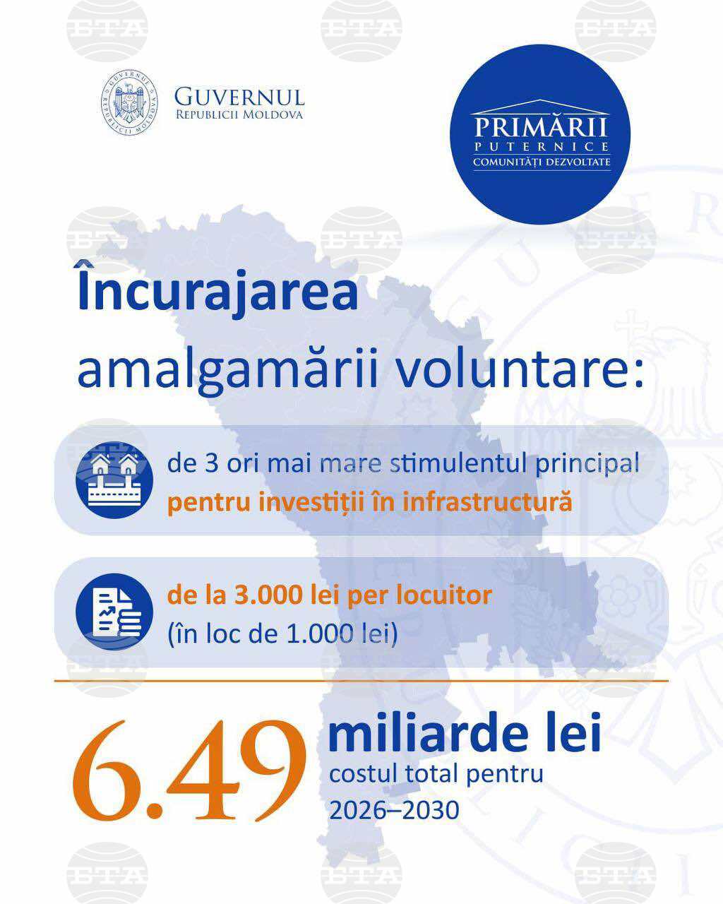 Правителството на Молдова публикува проект за реформа на местното управление, Тараклийският район може да бъде преобразуван в община