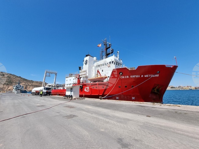 Bulgaria's RSV 421 Arrives in Spanish Port of Cartagena