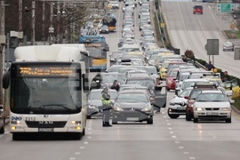 Футболен клуб ЦСКА-София - шествие - задръстване