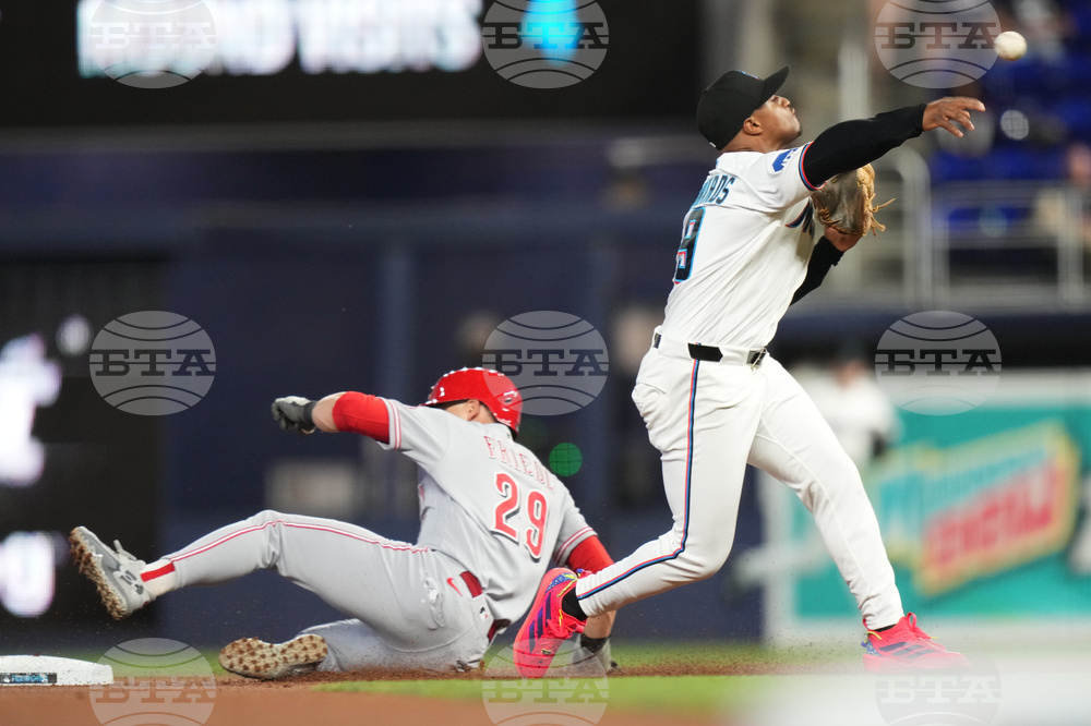 Reds Marlins Baseball