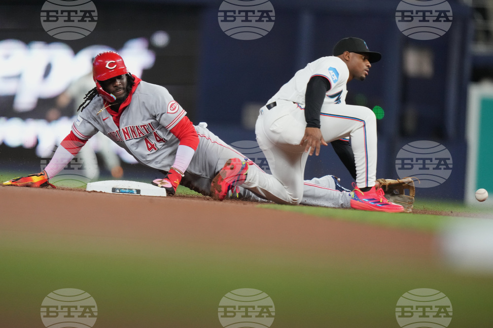 Reds Marlins Baseball