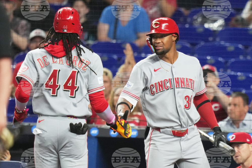 Reds Marlins Baseball