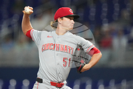 Reds Marlins Baseball