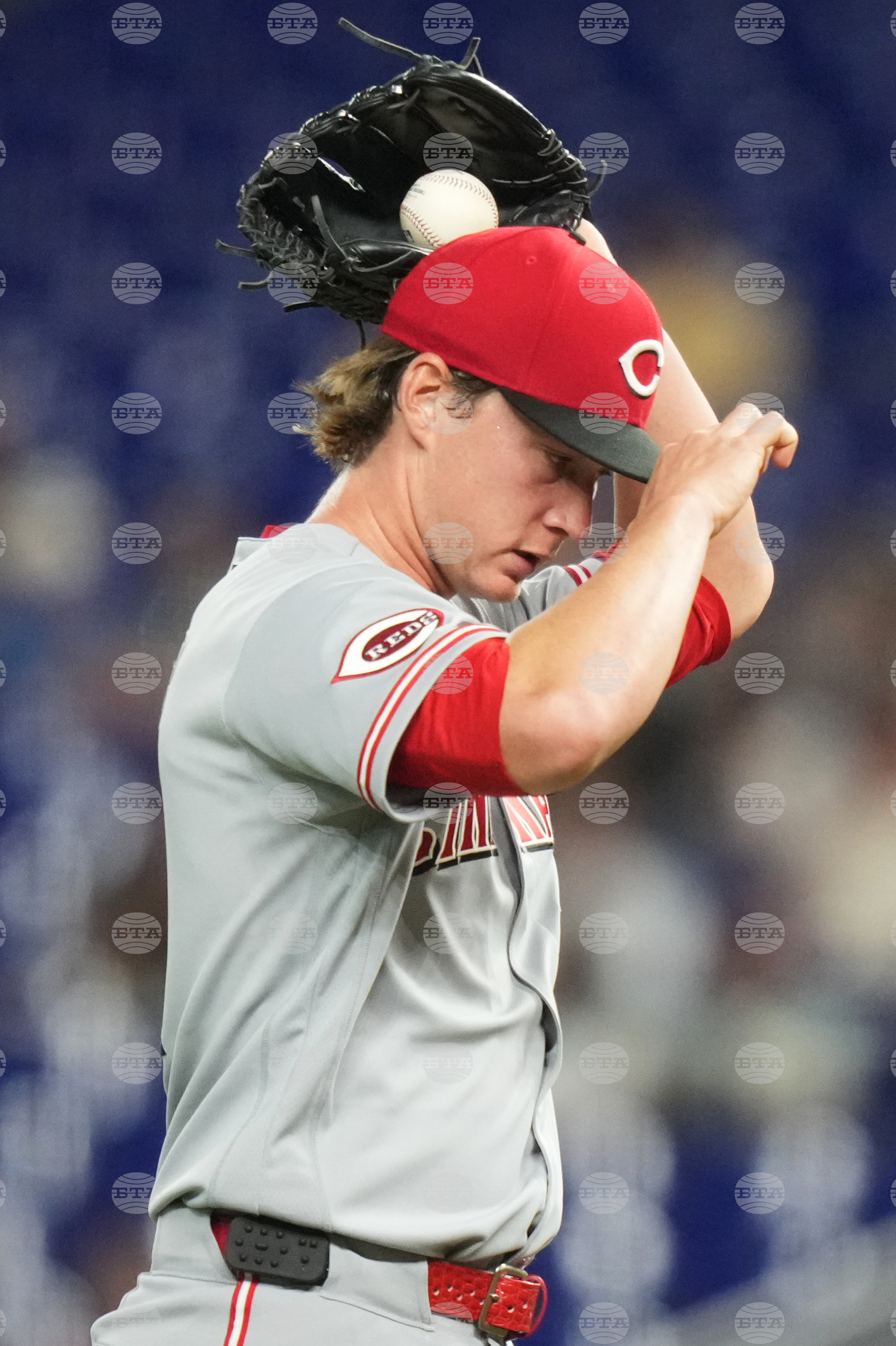 Reds Marlins Baseball