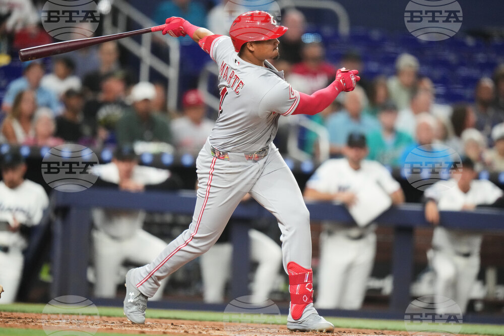 Reds Marlins Baseball