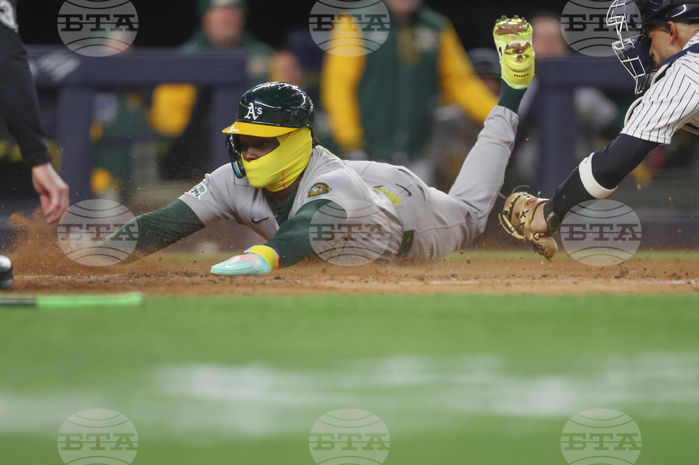 Athletics Yankees Baseball