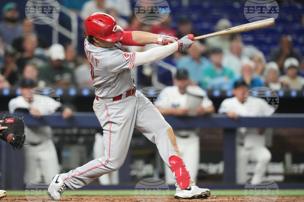 Reds Marlins Baseball