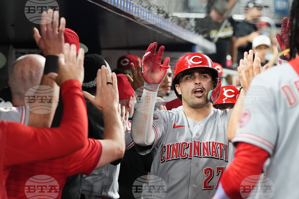 Reds Marlins Baseball