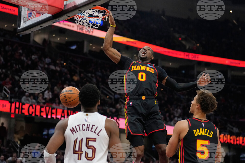 APTOPIX Hawks Cavaliers Basketball