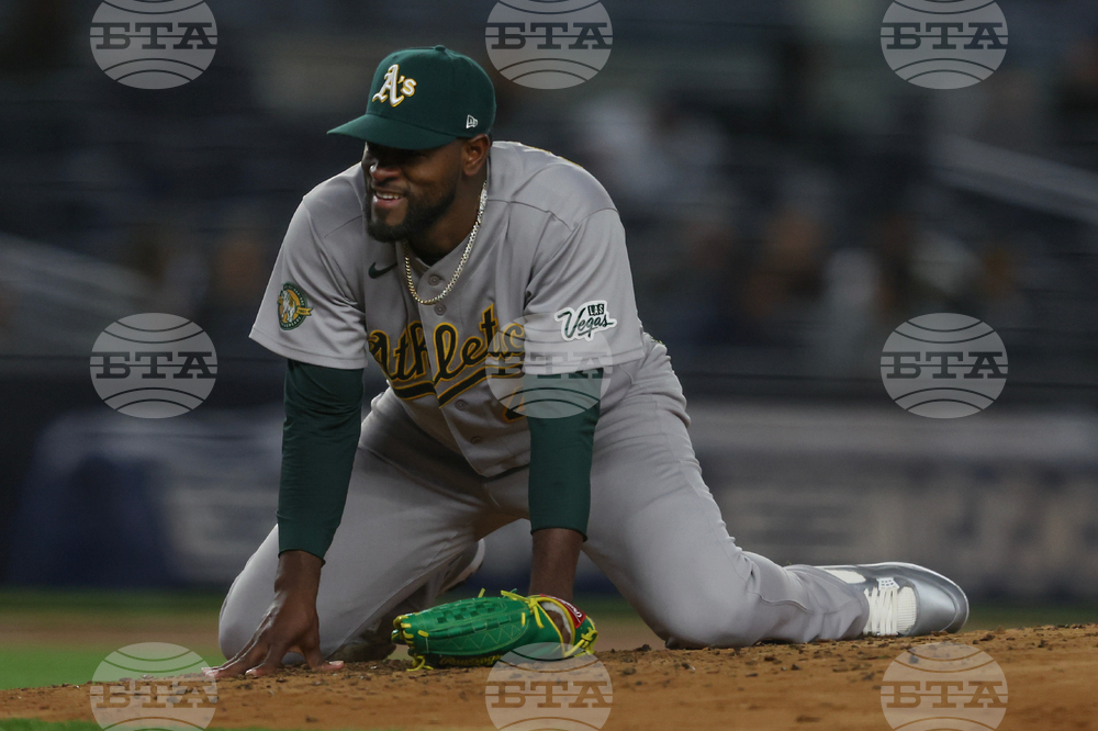 Athletics Yankees Baseball