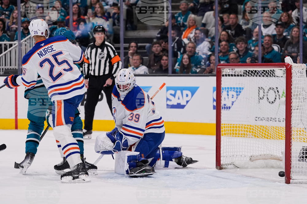 Oilers Sharks Hockey