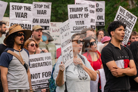 Iran US Israel War Protest