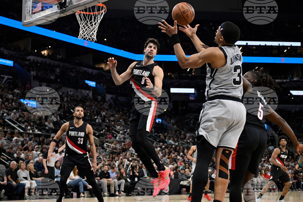 Trail Blazers Spurs Basketball
