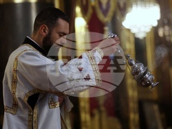 Holy Thursday - Service - Church of St, Nedelya - Sofia - Patriarch Daniil