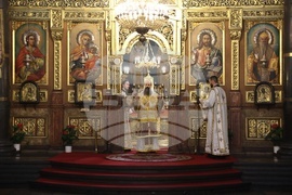 Holy Thursday - Service - Church of St, Nedelya - Sofia - Patriarch Daniil