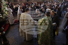 Holy Thursday - Service - Church of St, Nedelya - Sofia - Patriarch Daniil