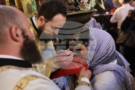 Holy Thursday - Service - Church of St, Nedelya - Sofia - Patriarch Daniil