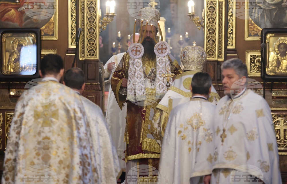 Holy Thursday - Service - Church of St, Nedelya - Sofia - Patriarch Daniil