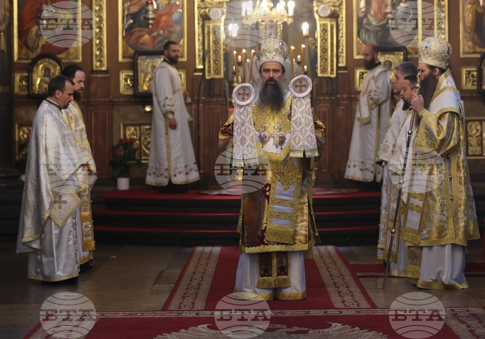 Holy Thursday - Service - Church of St, Nedelya - Sofia - Patriarch Daniil