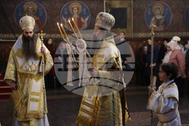 Holy Thursday - Service - Church of St, Nedelya - Sofia - Patriarch Daniil