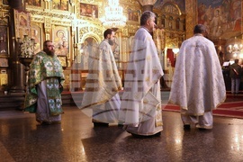 Holy Thursday - Service - Church of St, Nedelya - Sofia - Patriarch Daniil