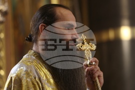 Holy Thursday - Service - Church of St, Nedelya - Sofia - Patriarch Daniil