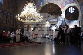 Holy Thursday - Service - Church of St, Nedelya - Sofia - Patriarch Daniil