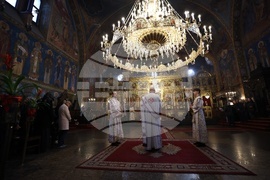 Holy Thursday - Service - Church of St, Nedelya - Sofia - Patriarch Daniil
