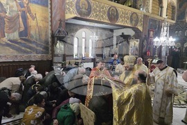 Видин - Велики четвъртък - литургия и общ маслосвет