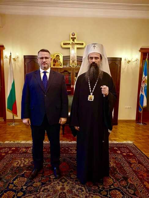 Министър Христанов и българският Патриарх и Софийски митрополит Даниил се срещнаха днес