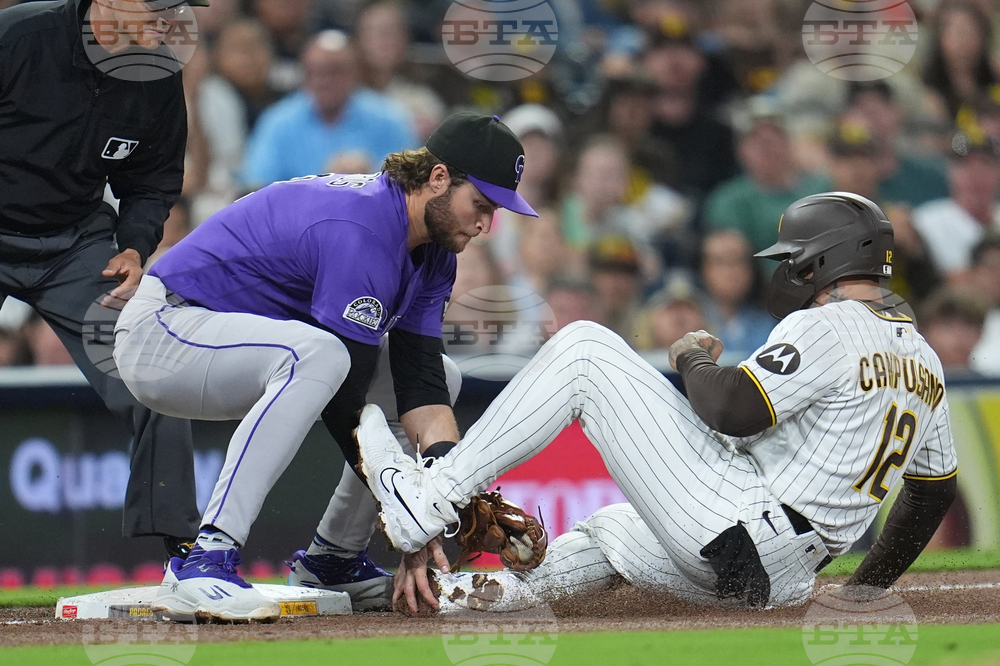 Rockies Padres Baseball