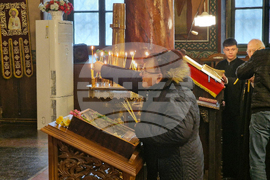 Стара Загора - храм „Св. Димитър“ - изнасяне на плащаница