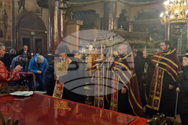 Стара Загора - храм „Св. Димитър“ - изнасяне на плащаница