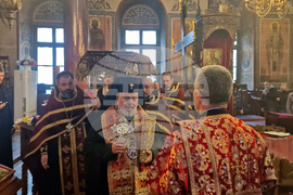 Стара Загора - храм „Св. Димитър“ - изнасяне на плащаница