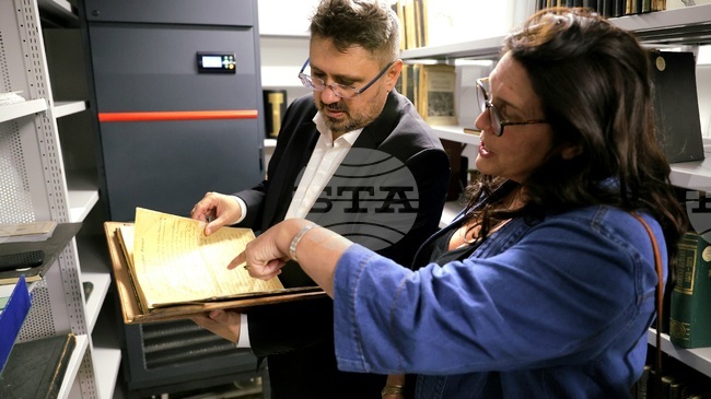 World-Renowned Historian Bettany Hughes Visits BTA Archives for Upcoming Projects