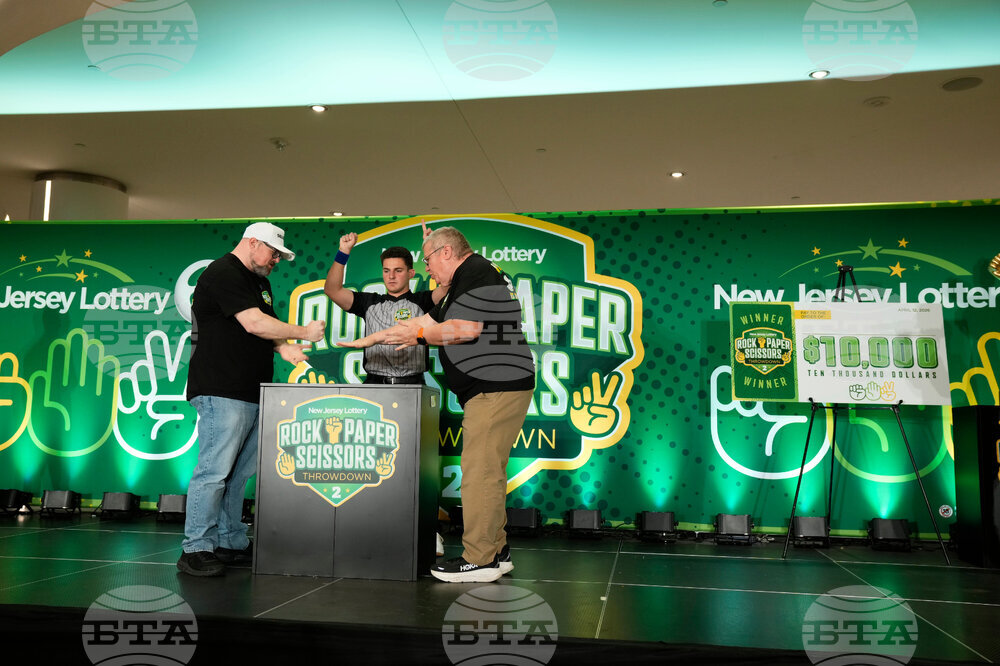 New Jersey Lottery Rock Paper Scissors Throwdown Press Conference