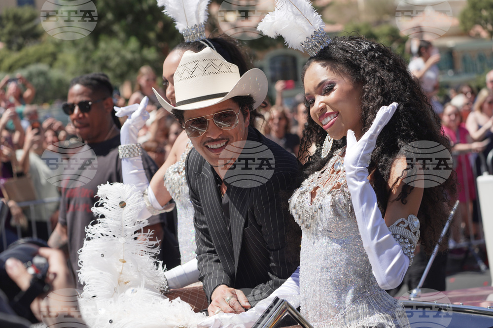 APTOPIX Bruno Mars Parade