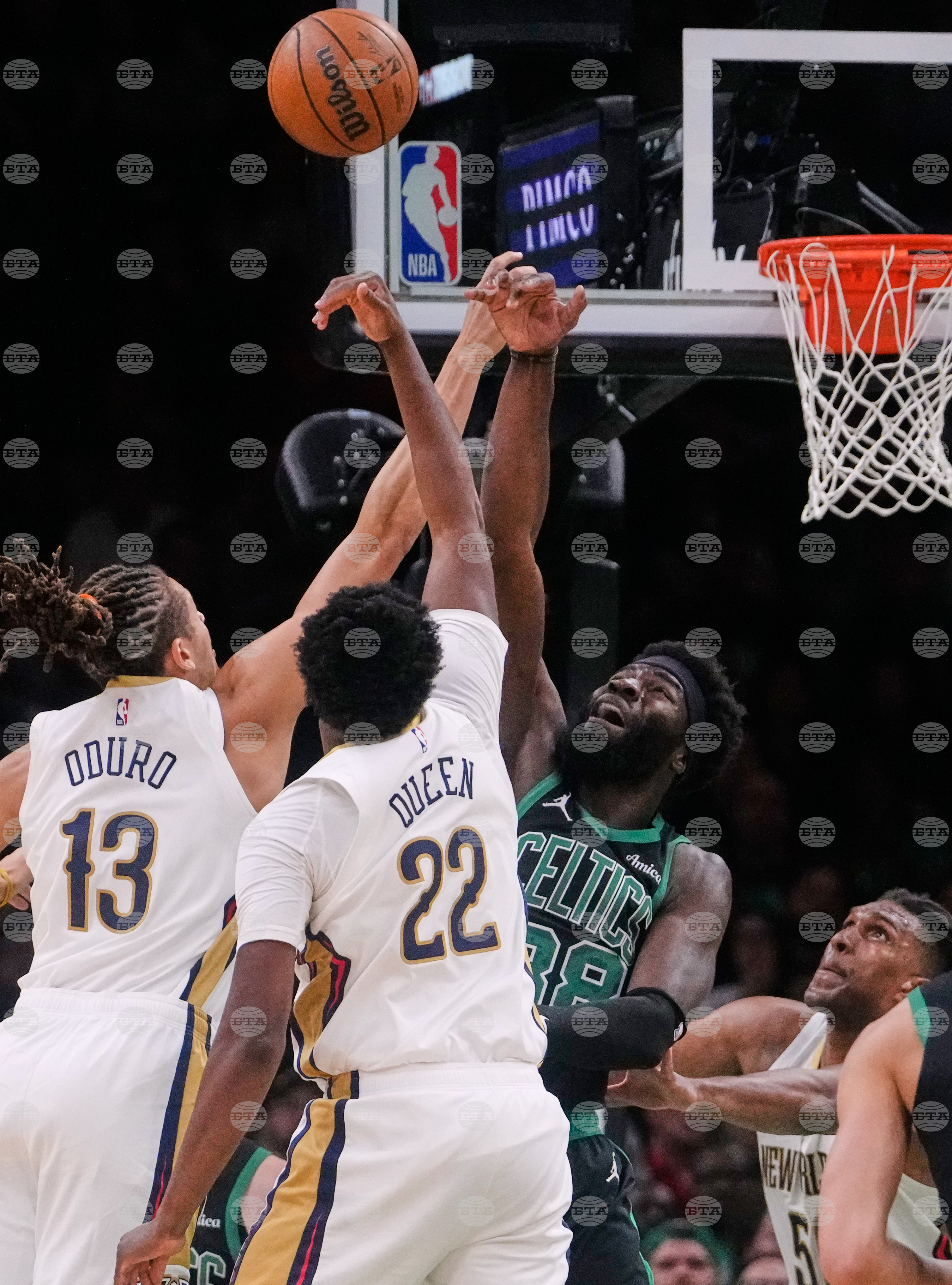 Pelicans Celtics Basketball